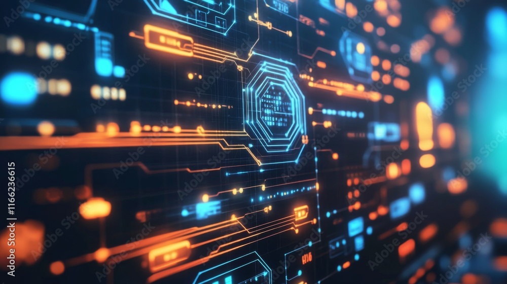 Fototapeta premium Digital Tools for Decentralized Application Development