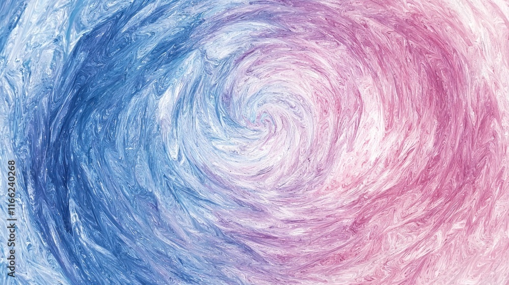 Obraz premium Abstract Swirl: A Symphony of Blue and Pink Hues