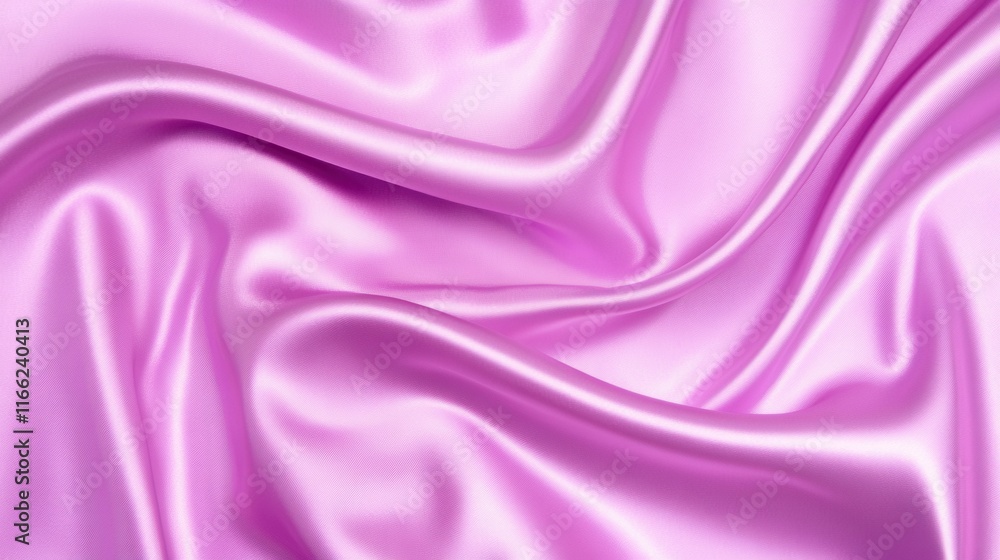 Fototapeta premium Luxurious pink silk fabric with elegant creases and soft satin texture