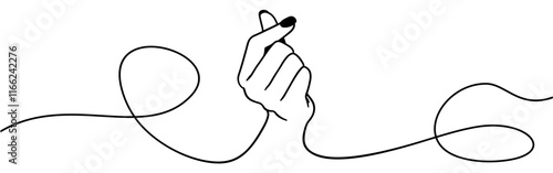 hand gesture love line