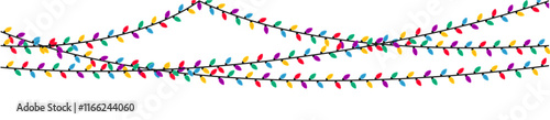 colorful string led light decoration