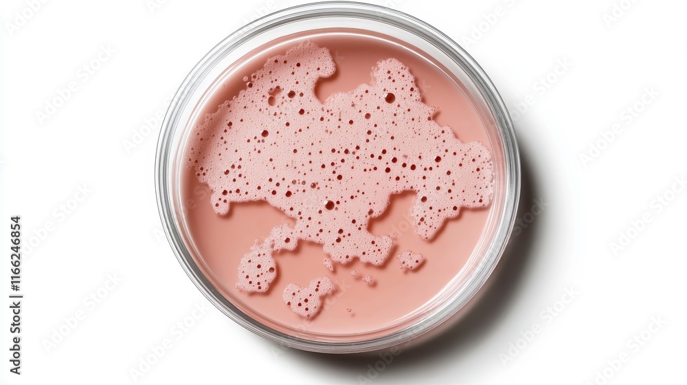 Pink Foam in a Round Container Capturing Bubbles and Textures with a Soft Color Palette for Creative and Artistic Purposes in Photography and Design Pink Foam in a Round Container Capturing Bubbles and Textures with a Soft Color Palette for Creative and Artistic Purposes in Photography and Design