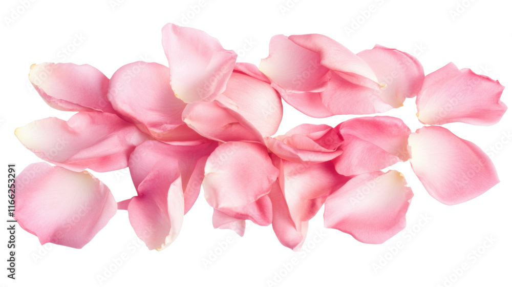 Fototapeta premium Rose petal transparent background