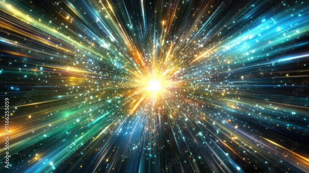Bright Abstract Particle Burst Background Bright Abstract Particle Burst Background