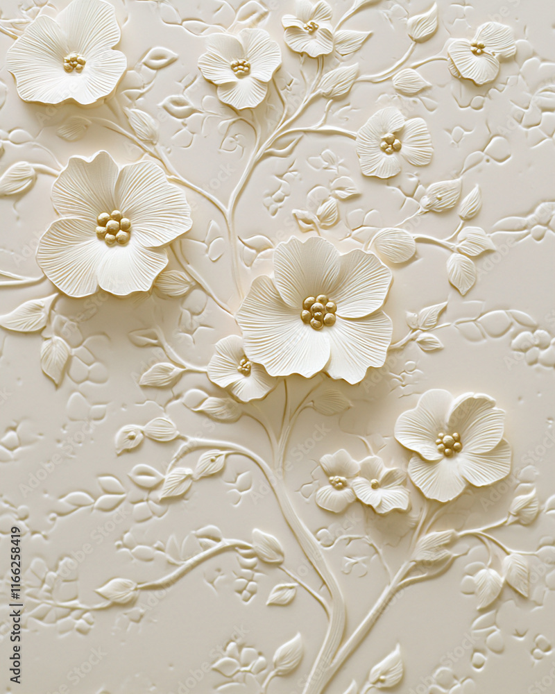 elegant floral embossing elegant floral embossing