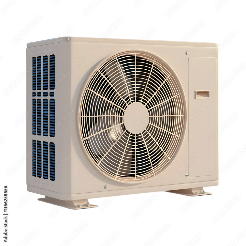 Outdoor Air Conditioning Unit with Large Fan for Cooling
Outdoor Air Conditioning Unit with Large Fan for Cooling