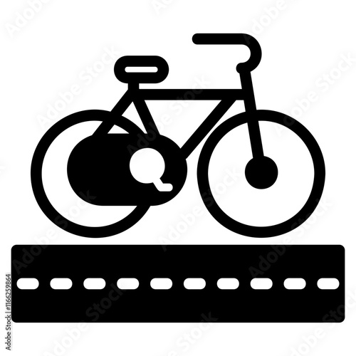 Bike lane icon