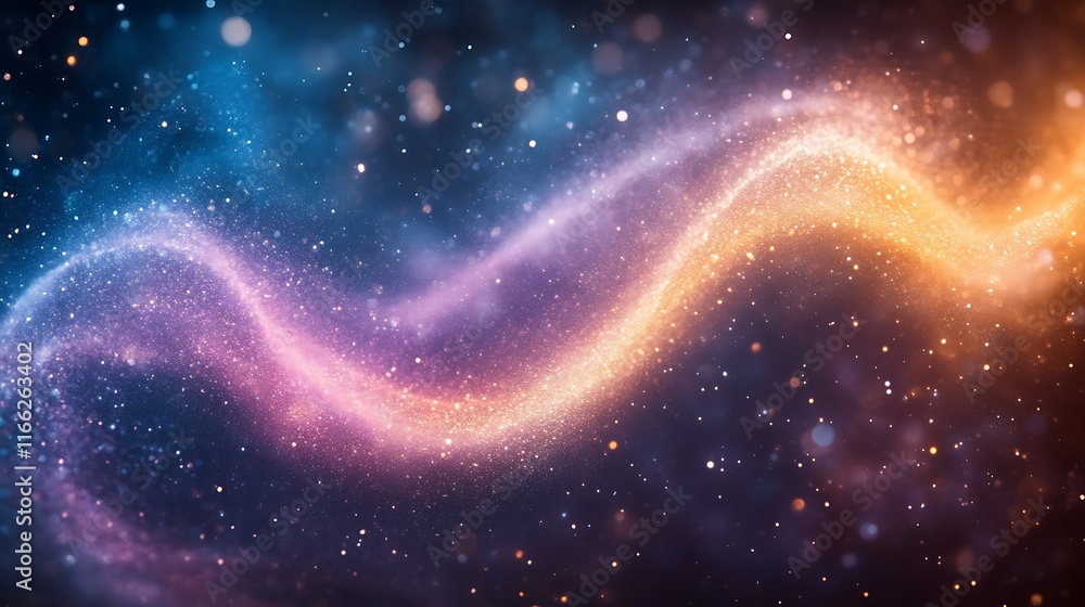 Glittering Cosmic Dust Swirling Through Space Glittering Cosmic Dust Swirling Through Space