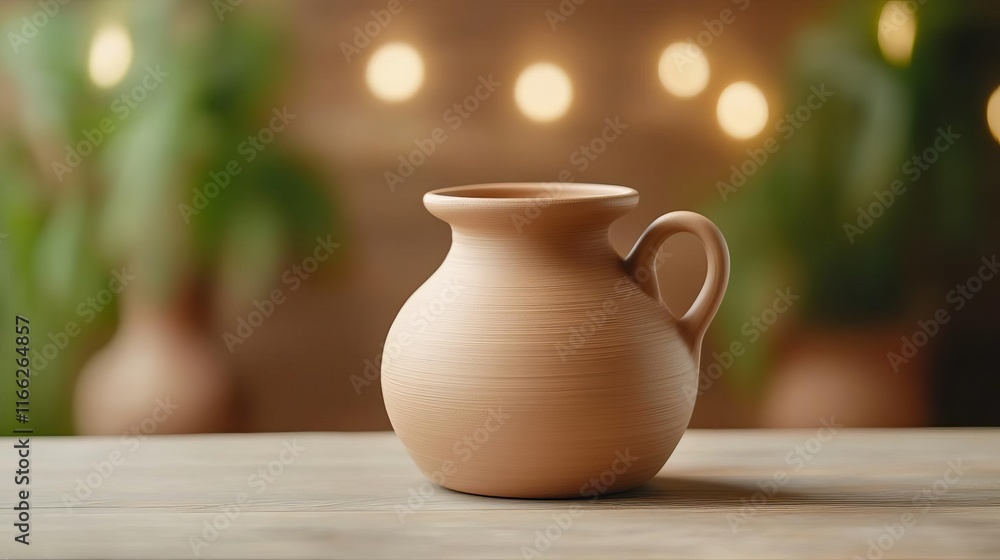 Workspace, pottery, soft light ambiance Workspace, pottery, soft light ambiance