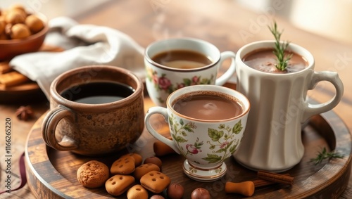 Wallpaper Mural Warm Drinks and Sweet Treats A Cozy Autumn Scene Torontodigital.ca