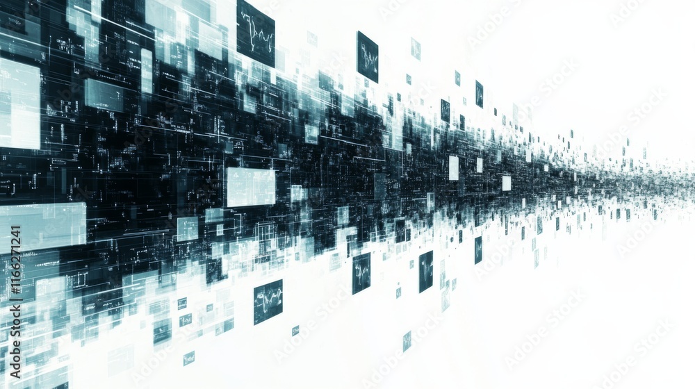Dynamic High Contrast Privacy Concept with White Background Dynamic High Contrast Privacy Concept with White Background