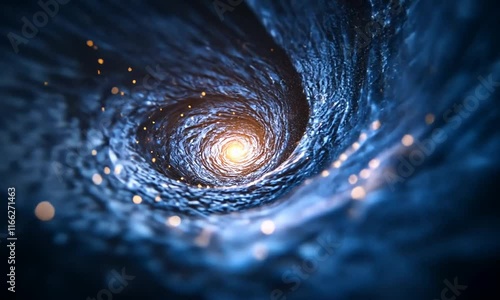 Wallpaper Mural A swirling galaxy with vibrant colors and a glowing center, depicting cosmic beauty. Torontodigital.ca