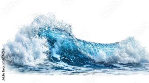 Fototapeta Naklejka Na Ścianę i Meble -  Sea wave transparent background