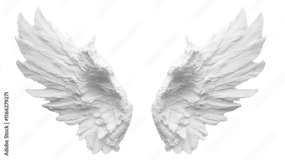 Obraz premium Angel wings transparent background