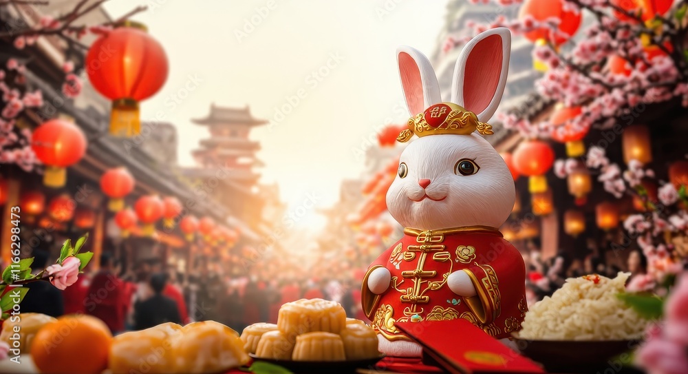 Lunar New Year 2025 with the Rabbit Zodiac Theme.
