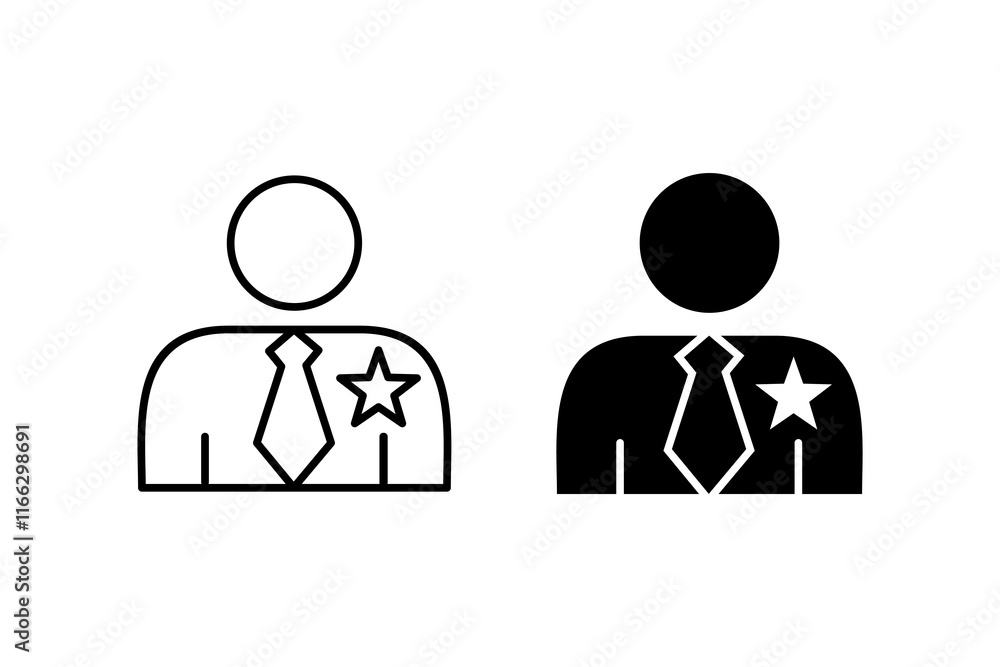 leader icon. Line and glyp style icon. Editable vector illustration. leader icon. Line and glyp style icon. Editable vector illustration.