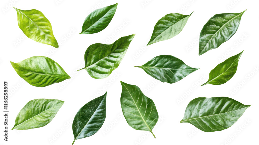 Green leaves transparent background Green leaves transparent background