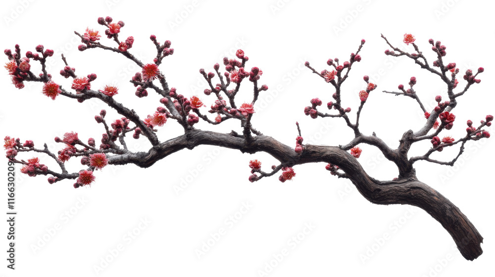 Bulging tree branch transparent background