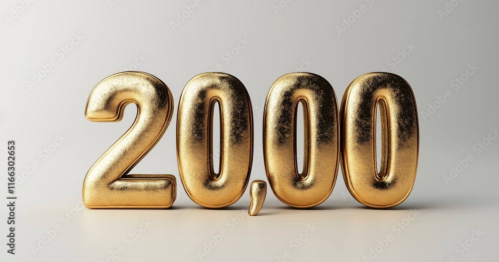 Golden 2000 Milestone Achievement Celebration Render Golden 2000 Milestone Achievement Celebration Render