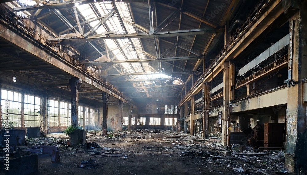 廃墟になった古い工場の室内。(Inside an old abandoned factory.)
廃墟になった古い工場の室内。(Inside an old abandoned factory.)