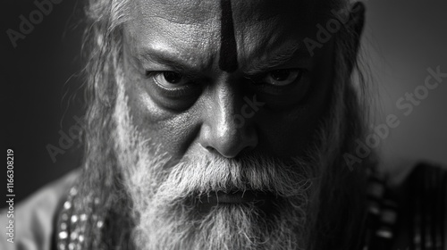 Man with long beard