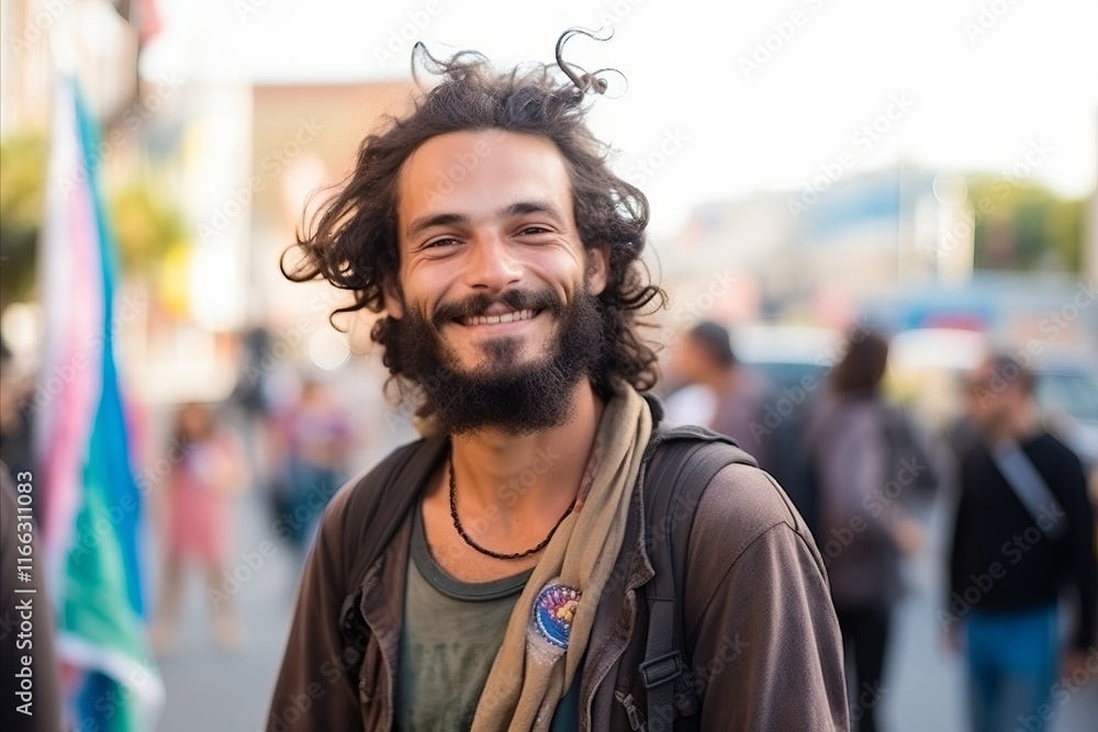 Portrait of young latin man with dreadlocks at the street Portrait of young latin man with dreadlocks at the street