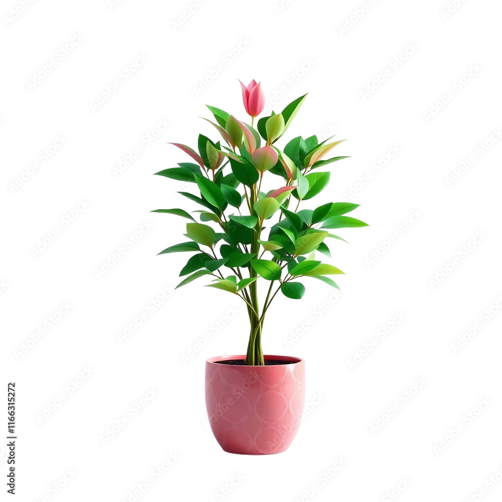 a vase of indoor plants illustration isolated on white a vase of indoor plants illustration isolated on white