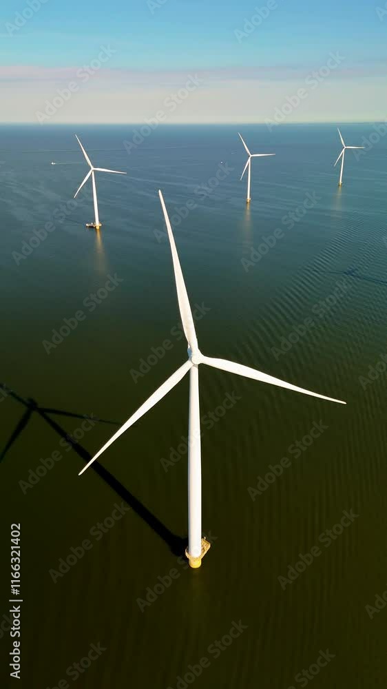 Above the serene waters of the Netherlands, towering wind turbines rotate gracefully, generating clean energy. This stunning landscape showcases the future of sustainable power and green technology. Above the serene waters of the Netherlands, towering wind turbines rotate gracefully, generating clean energy. This stunning landscape showcases the future of sustainable power and green technology.