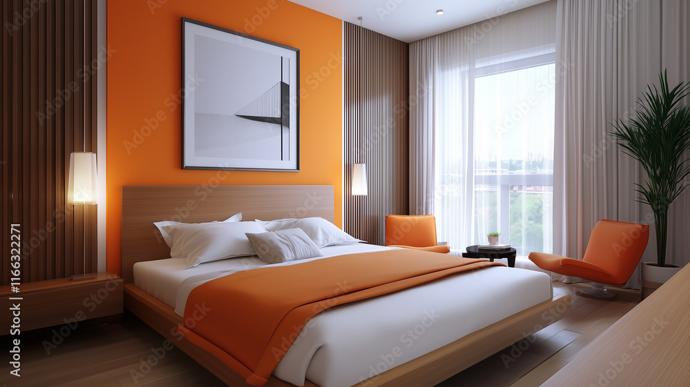 Obraz premium room with bed