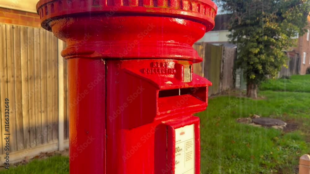 red post box on the streets of London red post box on the streets of London
