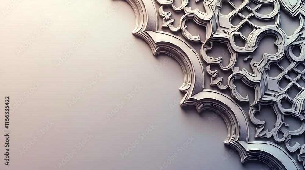 Elegant Intricate White Ornament Design Background Elegant Intricate White Ornament Design Background