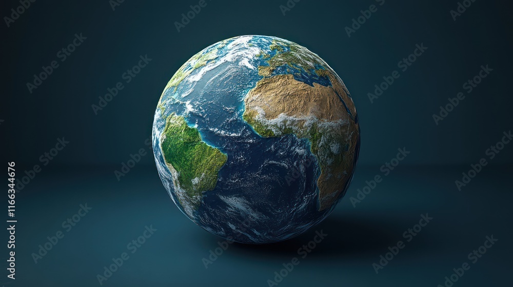Our Amazing Planet Earth: A 3D Render of the Globe Our Amazing Planet Earth: A 3D Render of the Globe