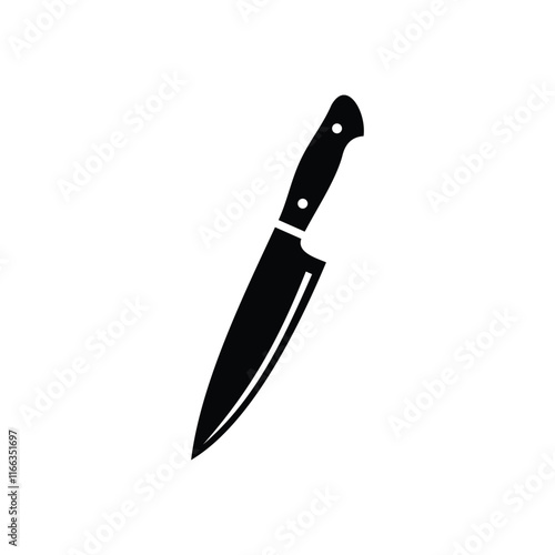 knife flat icon logo design