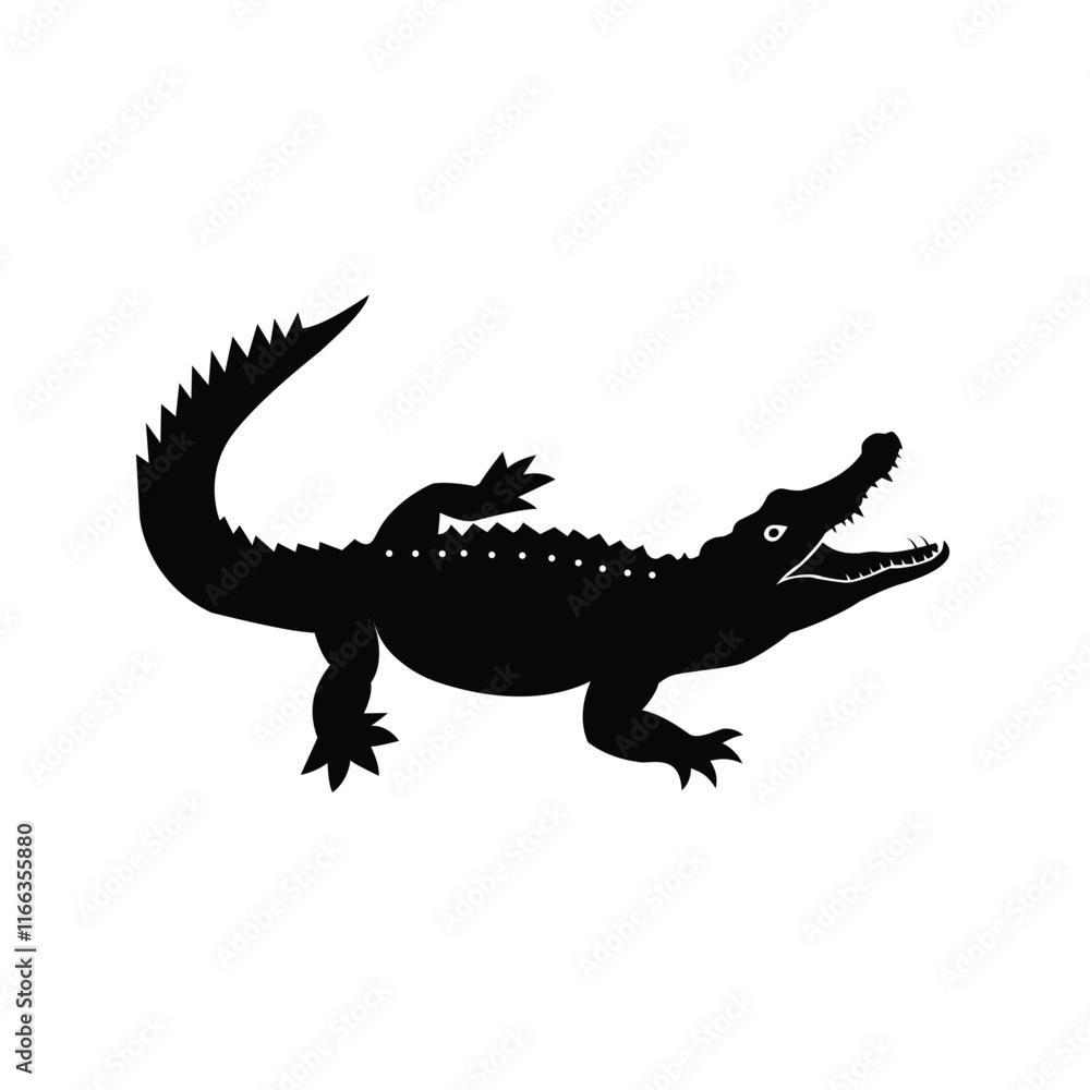 Cocodile alliytor selotte vetor design Cocodile alliytor selotte vetor design