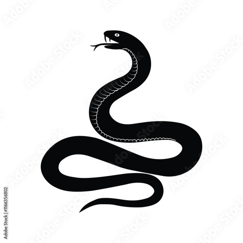Snake cobra selotte vetor design