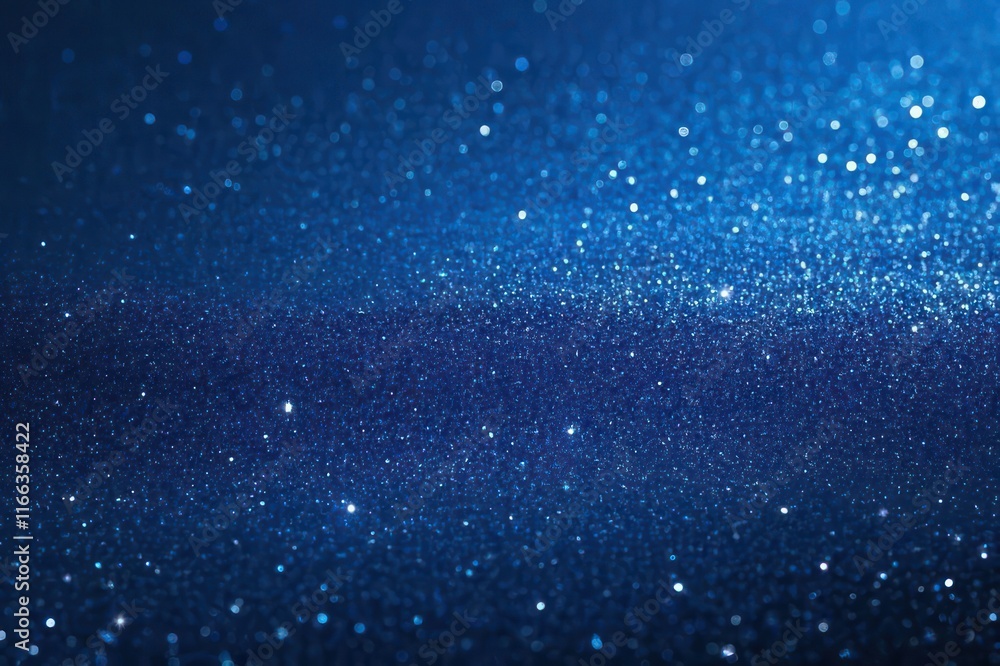 Naklejka premium Blue Glitter Surface Background with Sparkling Glitter in Soft Focus. 3:2 Ratio