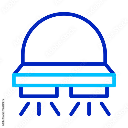 Range hood icon for kitchen ventilation. Concept of clean air and cooking.