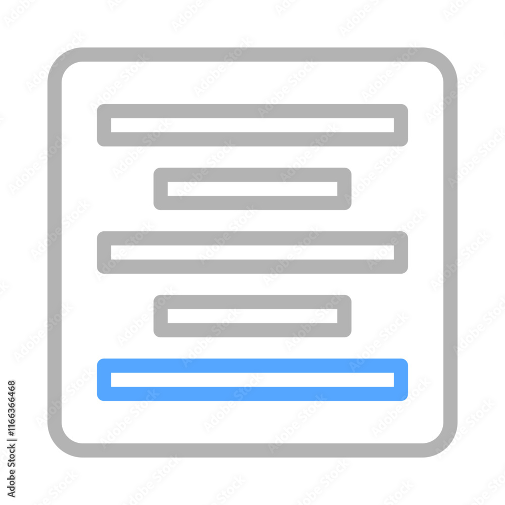 Center alignment icon. Concept of text formatting, editing, and writing. Center alignment icon. Concept of text formatting, editing, and writing.