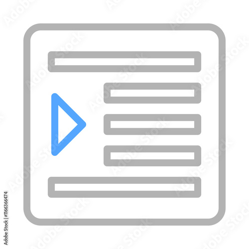 Text Alignment Icon. Concept of Content Formatting and Document Editing.