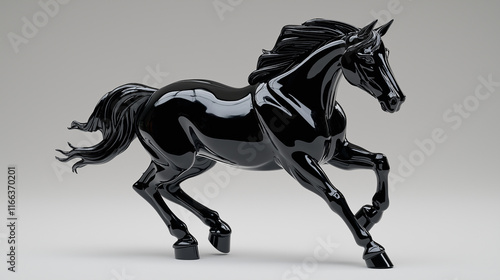 Wallpaper Mural Horse isolated on white Torontodigital.ca