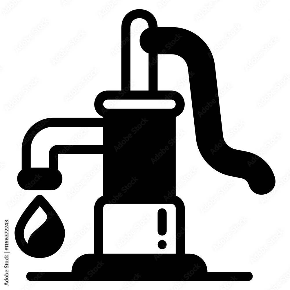 Obraz premium Water pump icon