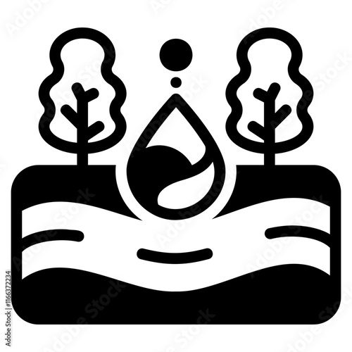 Water underground icon