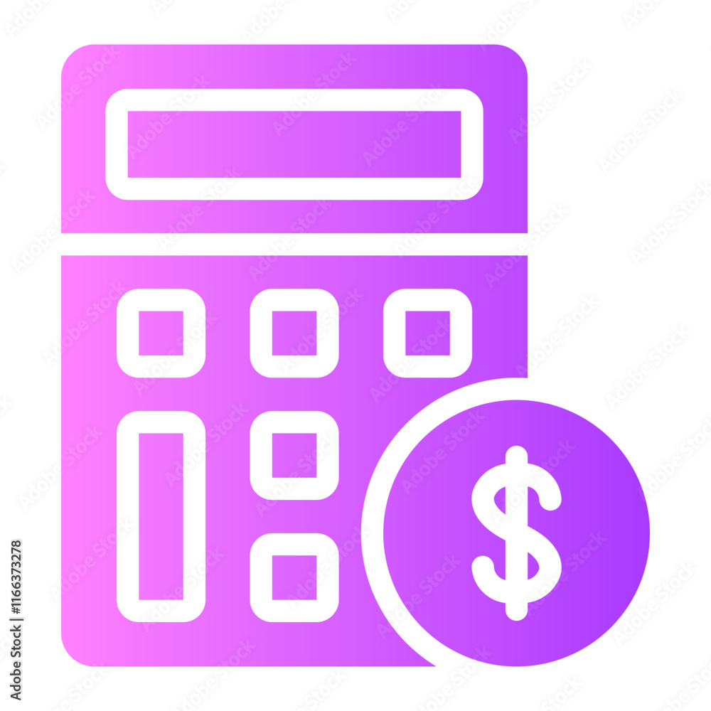 calculating gradient icon calculating gradient icon