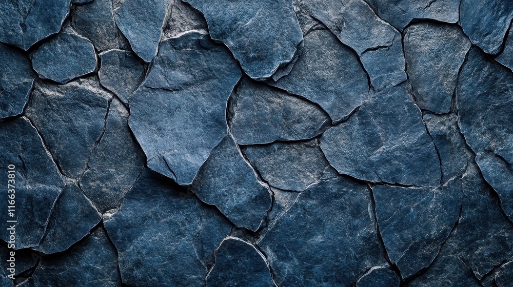 Dark Blue Irregular Stone Wall Texture Dark Blue Irregular Stone Wall Texture
