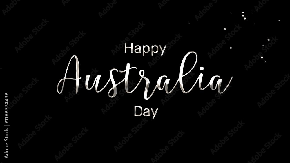 Australia day sparkling silver animated handwritten lettering. suitable for celebrations, greeting cards, wallpapers, backgrounds. Australia day sparkling silver animated handwritten lettering. suitable for celebrations, greeting cards, wallpapers, backgrounds.