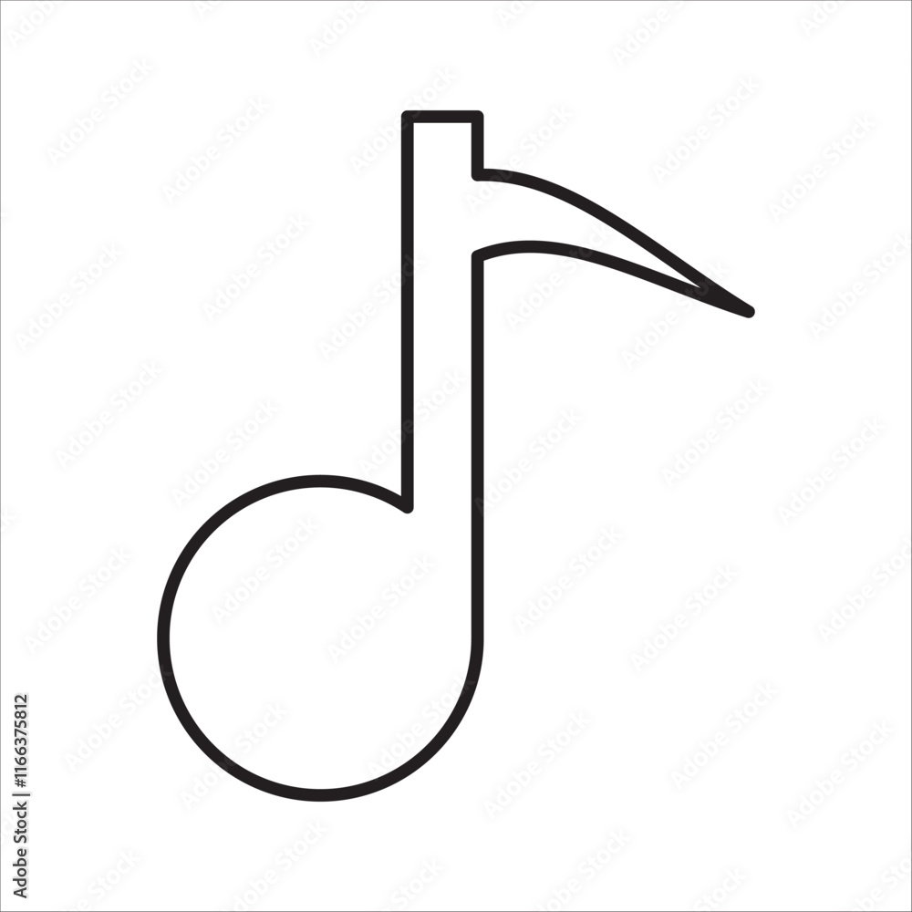 Obraz premium Music icon outline vector