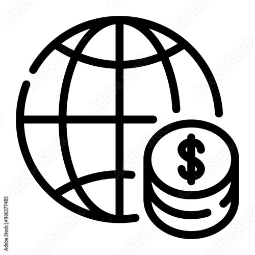 globalization line icon