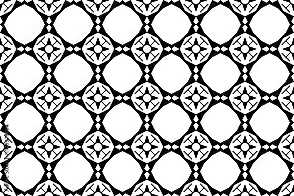 Fototapeta premium monochrome geometric abstract pattern background
