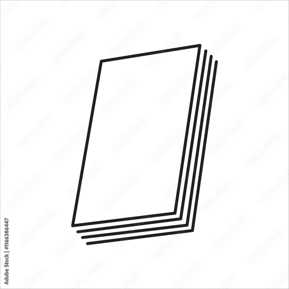 Papper icon outline vector Papper icon outline vector