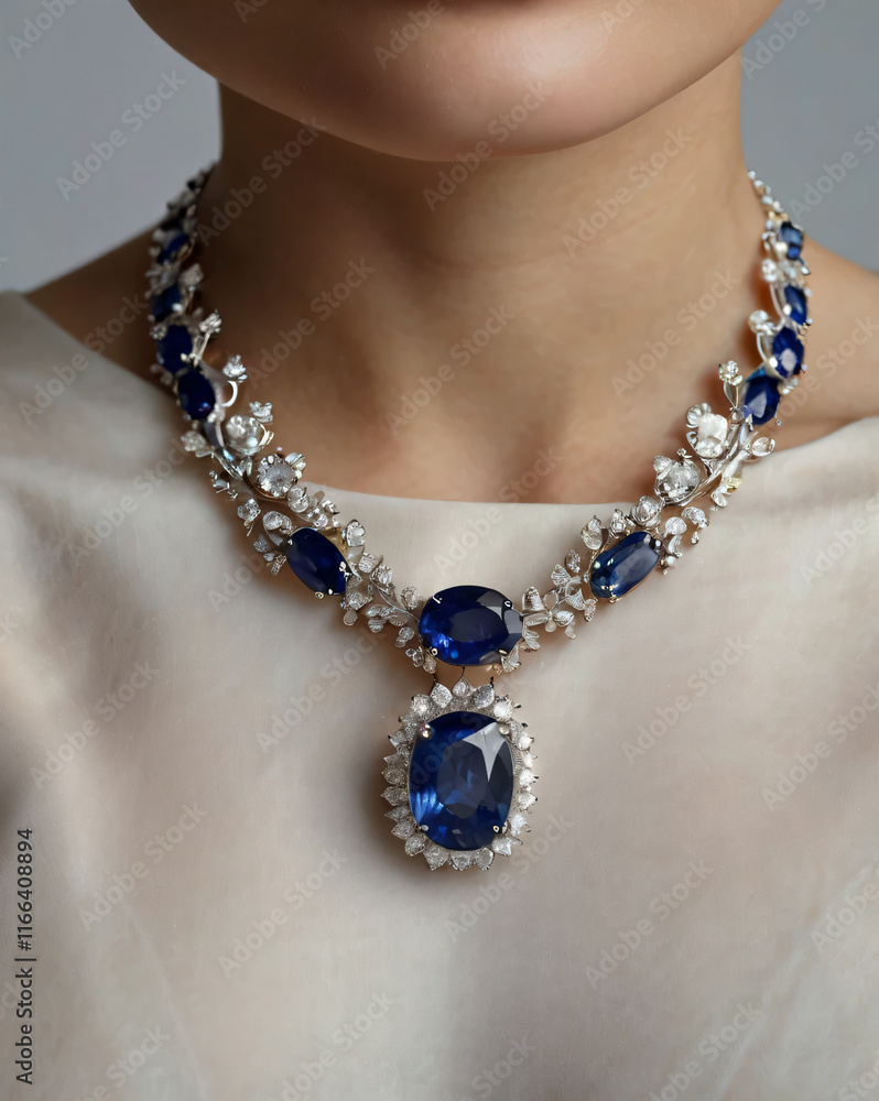 The sapphire necklace is perfect for adding a touch of luxury. The sapphire necklace is perfect for adding a touch of luxury.